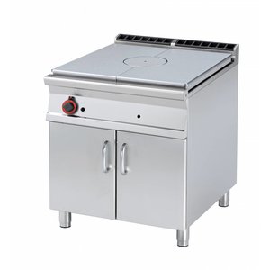 RM GASTRO Cast-Iron Gas Cooker with 1 Hot Plate and Cupboard, 12 kW