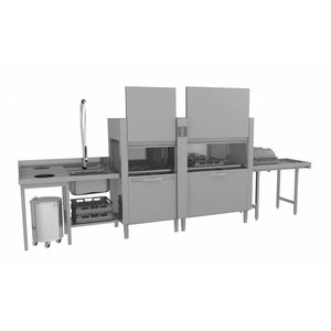 RM GASTRO Zmywarka tunelowa 500 x 500 mm z modułem przedmycia XL, 270 koszy/h, do 270 koszy/h RM GASTRO Zmywarka tunelowa 500 x 500 mm z modułem przedmycia XL, 270 koszy/h, do 270 koszy/h