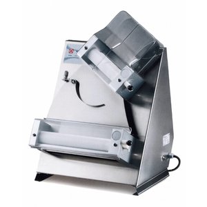 RM GASTRO Wałkownica do ciasta z dwoma wałkami od 140 do 300 mm, 80-210 g ciasta, 0,375 kW ze wsadem ukośnym