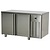 RM GASTRO Double Door Freezer Table with Splashback 265 L, from -24 °C to -18 °C, Side-Mounted Compressor