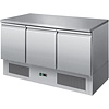 RedFox Tripple Door Refrigerated Table 380 L, from 2 °C to 8 °C, Bottom-Mounted Compressor