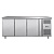RedFox Tripple Door Refrigerated Table with Splashback 420 L, from 2 °C to 8 °C, Side-Mounted Compressor