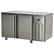 RM GASTRO Double Door Refrigerated Table with Splashback 265 L, from -2 °C to 8 °C, Side-Mounted Compressor