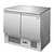 RedFox Double Door Refrigerated Table from 2 °C to 8 °C, Bottom-Mounted Compressor