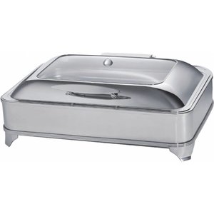 RedFox Electric Chafing Dish with a Glass Hinged Cover GN 1/1 RedFox Electric Chafing Dish with a Glass Hinged Cover GN 1/1