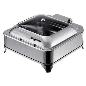 RedFox Electric Chafing Dish with a Glass Hinged Cover GN 2/3 RedFox Electric Chafing Dish with a Glass Hinged Cover GN 2/3
