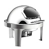 RedFox Pasta Round Chafing Dish with Glass Roll-Top Cover 5 L