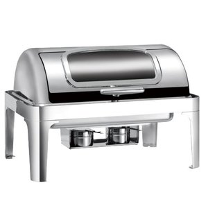 RedFox Pasta Chafing Dish with a Glass Hinged Cover 9 L GN 1/1 RedFox Pasta Chafing Dish with a Glass Hinged Cover 9 L GN 1/1