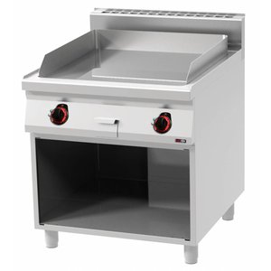 RedFox Elektryczna płyta grillowa 710 x 650 mm, gładka, żeliwna, 2 strefy grzewcze, 12 kW, 400V na podstawie półotwartej RedFox Elektryczna płyta grillowa 710 x 650 mm, gładka, żeliwna, 2 strefy grzewcze, 12 kW, 400V na podstawie półotwartej