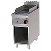 RedFox Electric Griddle 310 x 650 mm, Ribbed, Chromed, 6 kW, 400V on Half-Open Base