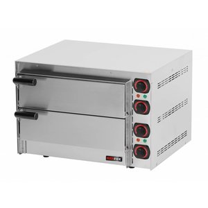 RedFox Piec do pizzy 2-komorowy elektryczny 3 kW, 2 x Ø 35 cm, z szybą RedFox Piec do pizzy 2-komorowy elektryczny 3 kW, 2 x Ø 35 cm, z szybą