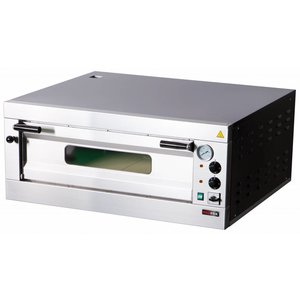 RedFox Single Deck Electric Pizza Oven 4,8 kW, 4 x Ø 33 cm, 400 V RedFox Single Deck Electric Pizza Oven 4,8 kW, 4 x Ø 33 cm, 400 V