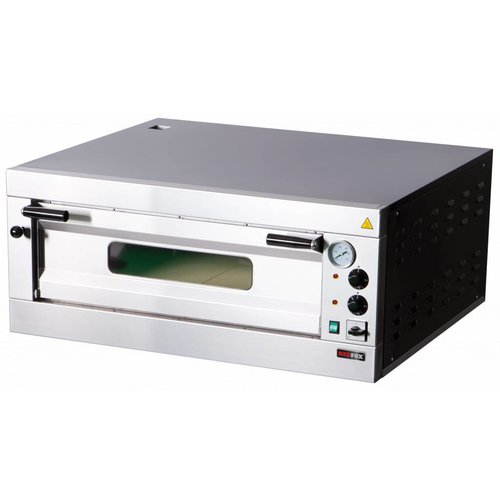 RedFox Single Deck Electric Pizza Oven 4,8 kW, 4 x Ø 33 cm, 400 V RedFox Single Deck Electric Pizza Oven 4,8 kW, 4 x Ø 33 cm, 400 V