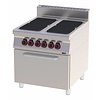 RedFox Electric Cooker with 4 Hot Plates and Electric Convection Oven GN 1/1, 17,1 kW