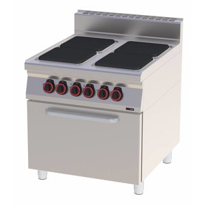RedFox Electric Cooker with 4 Hot Plates and Electric Convection Oven GN 1/1, 17,1 kW