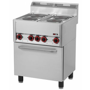 RedFox Electric Cooker with 4 Hot Plates and Electric Convection Oven GN 1/1, 11,13 kW RedFox Electric Cooker with 4 Hot Plates and Electric Convection Oven GN 1/1, 11,13 kW