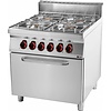 RedFox Gas Cooker with 4 Burners and Electric Oven GN 1/1, 27,63 kW RedFox Gas Cooker with 4 Burners and Electric Oven GN 1/1, 27,63 kW
