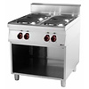 RedFox Electric Cooker with 4 Round Hot Plates and Open Cupboard, 14 kW RedFox Electric Cooker with 4 Round Hot Plates and Open Cupboard, 14 kW