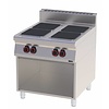 RedFox Electric Cooker with 4 Square Hotplates and Open Cupboard, 14 kW
