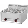 RedFox Countertop Gas Cooker with 2 Burners one Next to the Other, 9 kW RedFox Countertop Gas Cooker with 2 Burners one Next to the Other, 9 kW