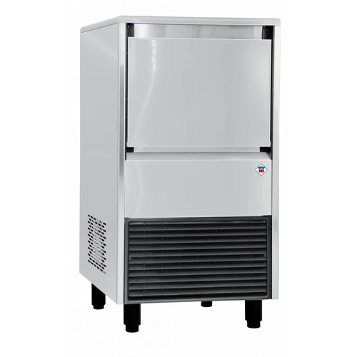 RM GASTRO Kostkarka do lodu 60 kg/24h, zasobnik 20 kg, chłodzona wodą RM GASTRO Kostkarka do lodu 60 kg/24h, zasobnik 20 kg, chłodzona wodą