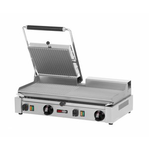 RedFox Double Stainless Steel Contact Grill, Grooved / Smooth Plate, 570 x 240 mm, 4,2 kW RedFox Double Stainless Steel Contact Grill, Grooved / Smooth Plate, 570 x 240 mm, 4,2 kW