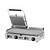 RedFox Double Stainless Steel Contact Grill, Grooved / Smooth Plate, 570 x 240 mm, 4,2 kW