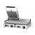 RedFox Double Stainless Steel Contact Grill, Smooth Bottom Plate, Top Grooved, 570 x 240 mm, 4,2 kW