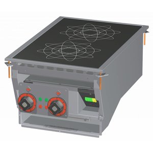 RM GASTRO Built-in Induction Cooker with 2 Hotplates ,Three-Phase, 10 kW RM GASTRO Built-in Induction Cooker with 2 Hotplates ,Three-Phase, 10 kW