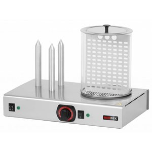 RedFox Heater for hot-dog buns with a container for hot dogs HD-3N RedFox Heater for hot-dog buns with a container for hot dogs HD-3N