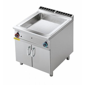 RM GASTRO Water Water Floor model Gas Bain Marie, 1-Chamber, GN 2/1 + 2 x GN 1/3, 6,5 kW