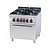 RM GASTRO Gas Cooker with 4 Burners and Gas Oven GN 2/1, 36,5 kW