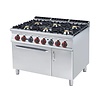 RM GASTRO Gas Cooker with 6 Burners, CupBoard and Gas Oven GN 2/1, 53,5 kW RM GASTRO Gas Cooker with 6 Burners, CupBoard and Gas Oven GN 2/1, 53,5 kW