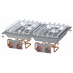RM GASTRO Kuchnia gazowa do zabudowy z 4 palnikami, 22 kW RM GASTRO Kuchnia gazowa do zabudowy z 4 palnikami, 22 kW