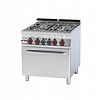 RM GASTRO Gas Water Cooker with 4 Burners and Static Gas Oven GN 2/1, 36,5 kW