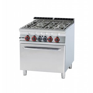 RM GASTRO Gas Water Cooker with 4 Burners and Static Gas Oven GN 2/1, 36,5 kW RM GASTRO Gas Water Cooker with 4 Burners and Static Gas Oven GN 2/1, 36,5 kW