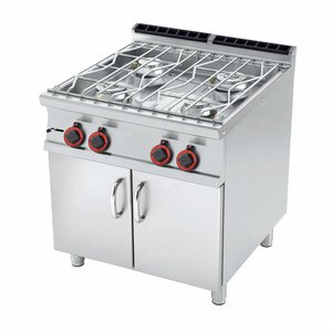 RM GASTRO Gas Water Cooker with 4 Burners and Cupboard, 28 kW RM GASTRO Gas Water Cooker with 4 Burners and Cupboard, 28 kW
