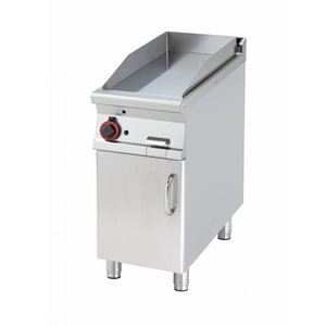 RM GASTRO Gazowa płyta grillowa 360 x 680 mm, gładka, superchromowana, 9 kW na podstawie z szafką RM GASTRO Gazowa płyta grillowa 360 x 680 mm, gładka, superchromowana, 9 kW na podstawie z szafką