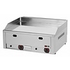 RedFox Countertop Gas Griddle 650 x 480 mm, Smooth, Chromed, 2 Heating Zones, 8 kW