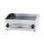 RM GASTRO Countertop Gas Griddle 795 x 450 mm, Ribbed, Superchromed, 2 Heating Zones, 12 kW