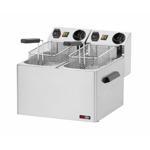 RedFox 2-Tank Countertop Electric Fryer 10 L, 2 x 3 kW RedFox 2-Tank Countertop Electric Fryer 10 L, 2 x 3 kW
