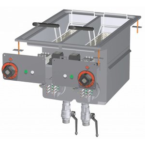 RM GASTRO Electric Fryer 2-Tank Built-In 6 + 6 L, 6 kW + 6 kW RM GASTRO Electric Fryer 2-Tank Built-In 6 + 6 L, 6 kW + 6 kW