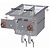 RM GASTRO Electric Fryer 2-Tank Built-In 6 + 6 L, 6 kW + 6 kW