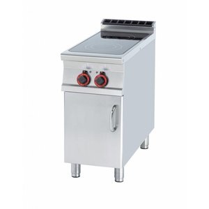 RM GASTRO Ceramic Electric Cooker with 2 Heating Zones Cupboard, 6,8 kW