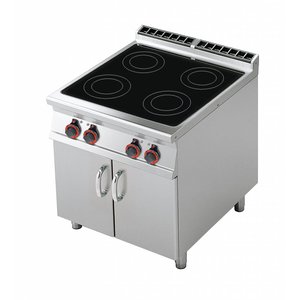 RM GASTRO Ceramic Electric Cooker with 4 Heating Zones and Cupboard, 13,6 kW RM GASTRO Ceramic Electric Cooker with 4 Heating Zones and Cupboard, 13,6 kW