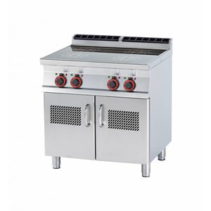 RM GASTRO Induction Cooker with 4 Hot Zones and Cupboard with Door, 20 kW RM GASTRO Induction Cooker with 4 Hot Zones and Cupboard with Door, 20 kW