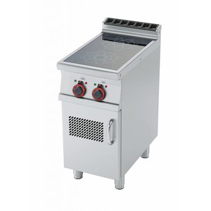RM GASTRO Induction Cooker with 2 Hot Zones and Cupboard, 10 kW