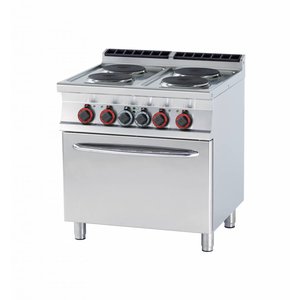 RM GASTRO Electric Cooker with 4 Round Hotplates and Electric Oven GN 2/1, 15,4 kW RM GASTRO Electric Cooker with 4 Round Hotplates and Electric Oven GN 2/1, 15,4 kW