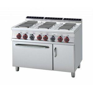 RM GASTRO Electric Cooker with 6 Square Hotplates and Electric Oven GN 2/1, 20,6 kW RM GASTRO Electric Cooker with 6 Square Hotplates and Electric Oven GN 2/1, 20,6 kW