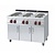 RM GASTRO Electric Cooker with 6 Round Hot Plates and Cupboard, 15,6 kW